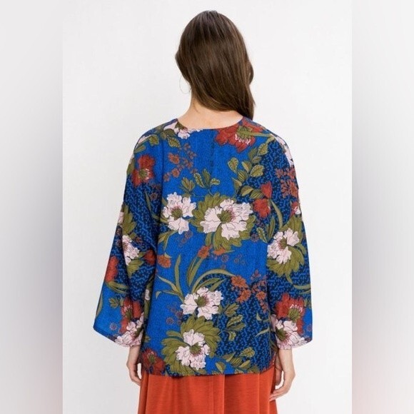 Jealous Tomato Floral Breezy Oversized Cardigan Blazer M/L NWOT - Picture 11 of 13